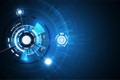 Vector abstract background technology concept. Stock Illustration