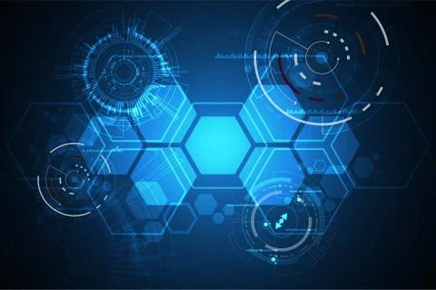 Vector abstract background technology concept. Stock Illustration