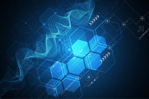 Vector abstract background technology concept. Stock-Illustration
