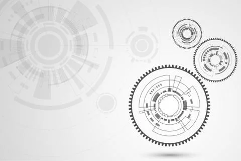 Vector abstract background technology concept. Illustrazione stock