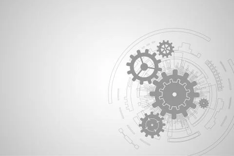 Vector abstract background technology concept. Illustrazione stock