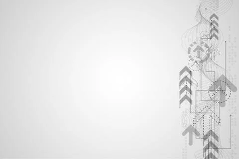 Vector abstract background technology concept. Ilustração Stock