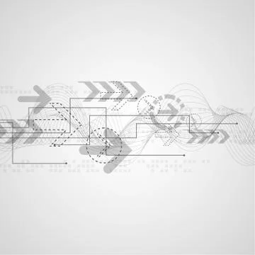 Vector abstract background technology concept. 스톡 일러스트