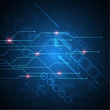 Vector abstract background technology concept. Stock Illustration