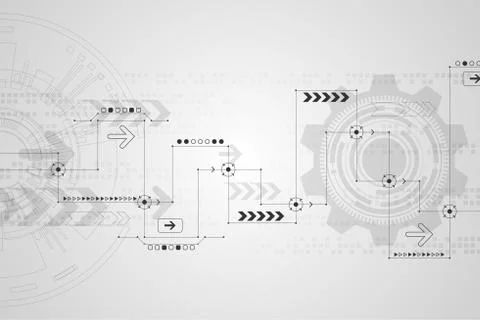 Vector abstract background technology concept. Stock Illustration