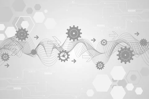 Vector abstract background technology concept. イラスト素材