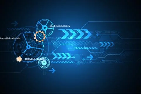 Vector abstract background technology concept. Stock-Illustration