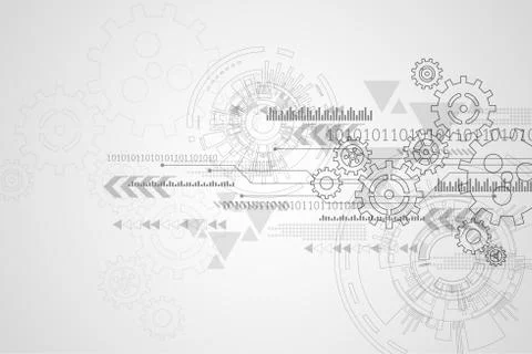 Vector abstract background technology concept. Stock-Illustration