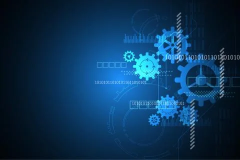 Vector abstract background technology concept. Stock Illustration