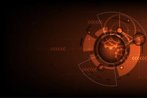 Vector abstract background technology concept. Stock Illustration