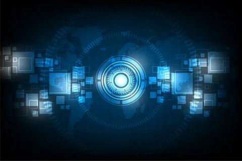 Vector abstract background technology concept. Illustrazione stock