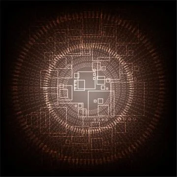 Vector abstract background technology concept. Stock Illustration