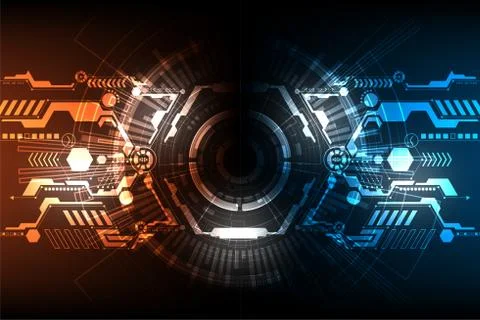 Vector abstract background technology concept. Stock Illustration