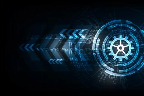 Vector abstract background technology concept. Stock Illustration