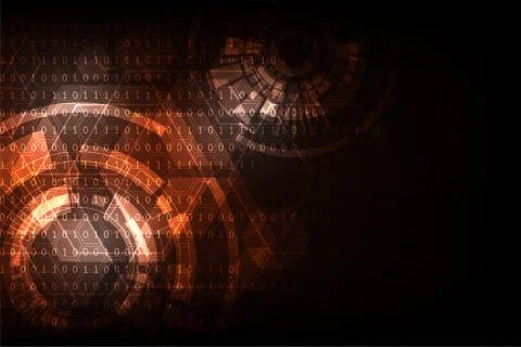 Vector abstract background technology concept. Illustrazione stock