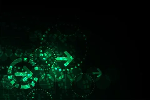 Vector abstract background technology concept. Illustrazione stock