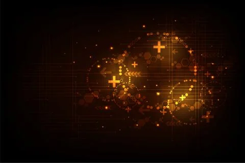 Vector abstract background technology concept. Stock Illustration