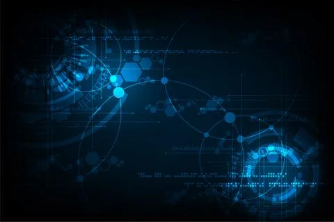 Vector abstract background technology concept. Stock Illustration