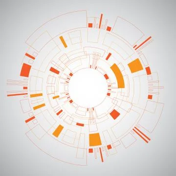 Vector abstract background technology concept. Stockillustratie