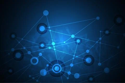 Vector abstract background technology data. Illustrazione stock