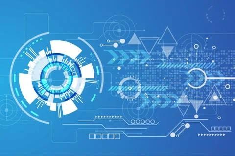 Vector abstract background technology design. Stock-Illustration
