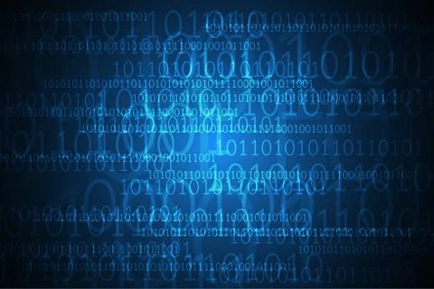 Vector abstract background technology digital numbers. Stockillustratie