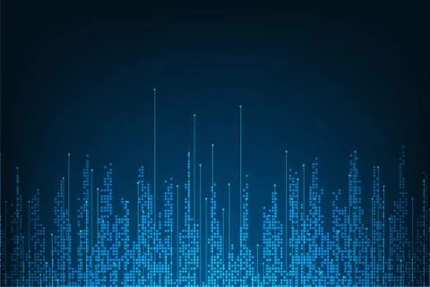 Vector abstract background technology digital design. Stock Illustration