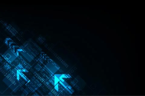 Vector abstract background technology digital design. Illustrazione stock