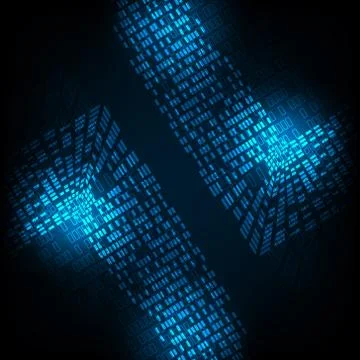 Vector abstract background technology digital design. Stock Illustration