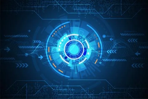 Vector abstract background technology of the future. Stock-Illustration