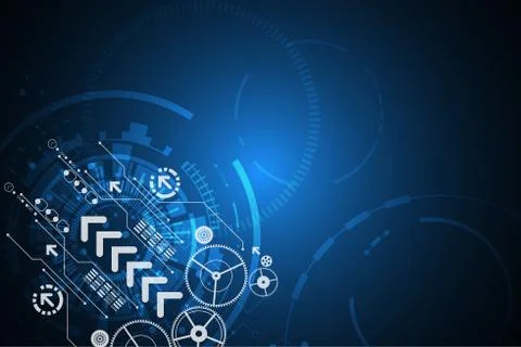 Vector abstract background technology of the future. Illustrazione stock