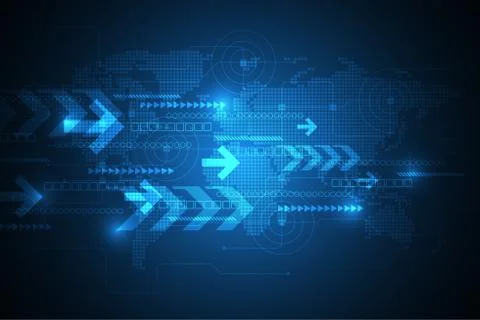 Vector abstract background technology of the future. Illustrazione stock