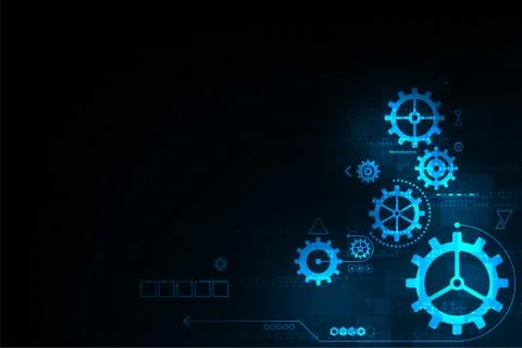 Vector abstract background technology gear concept. Stock Illustration