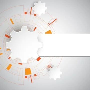 Vector abstract background technology gears concept. Stock-Illustration