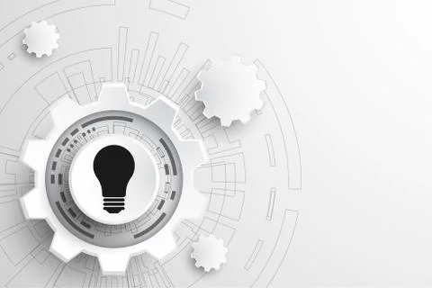Vector abstract background technology gears concept. Stock Illustration