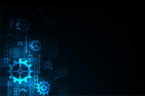 Vector abstract background technology gears concept. Stock Illustration