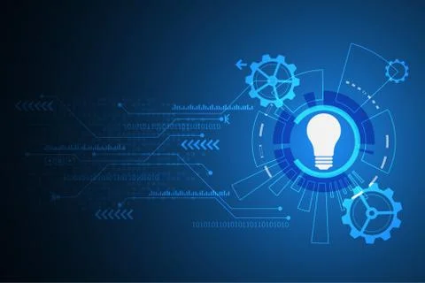 Vector abstract background technology idea concept. Stock Illustration