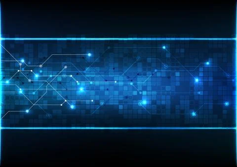 Vector abstract background technology illustration communication data securit Stock Illustration