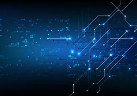 Vector abstract background technology illustration communication data securit Stock Illustration