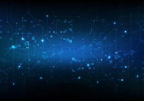 Vector abstract background technology illustration communication data securit Stock Illustration