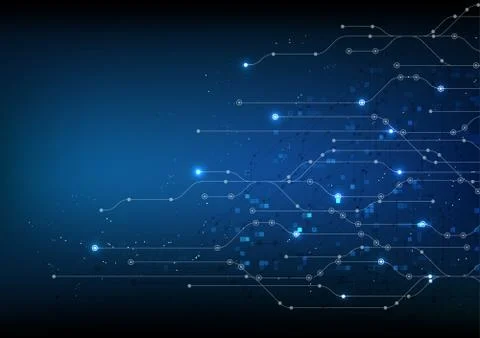 Vector abstract background technology illustration communication data securit Stock Illustration
