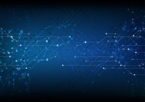 Vector abstract background technology illustration communication data securit Stock Illustration