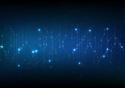 Vector abstract background technology illustration communication data securit Stock Illustration
