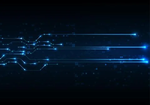 Vector abstract background technology illustration communication data securit Stock Illustration