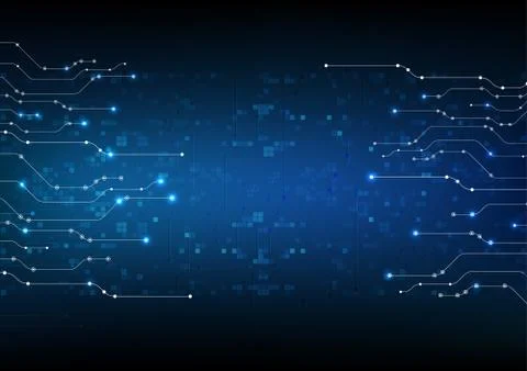 Vector abstract background technology illustration communication data securit Stock Illustration