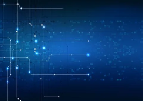 Vector abstract background technology illustration communication data securit Stock Illustration