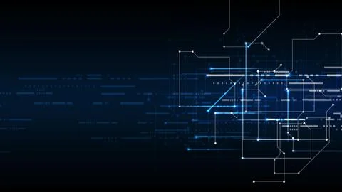 Vector abstract background technology illustration communication data securit Illustrazione stock