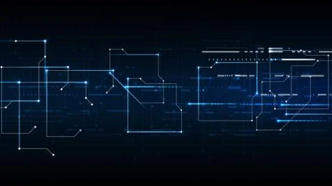 Vector abstract background technology illustration communication data securit Stock Illustration