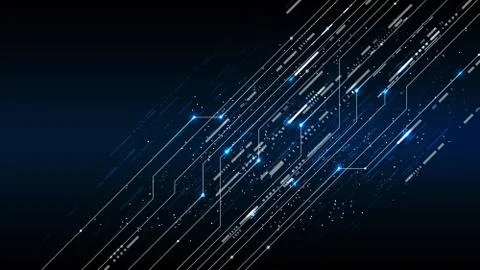 Vector abstract background technology illustration communication data securit Stock Illustration