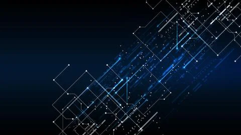 Vector abstract background technology illustration communication data securit Stock Illustration